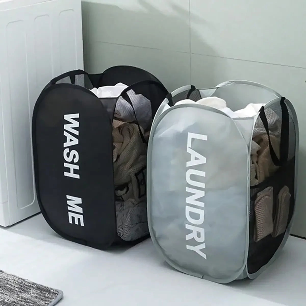 Portable Mesh Pop-up Laundry Hamper