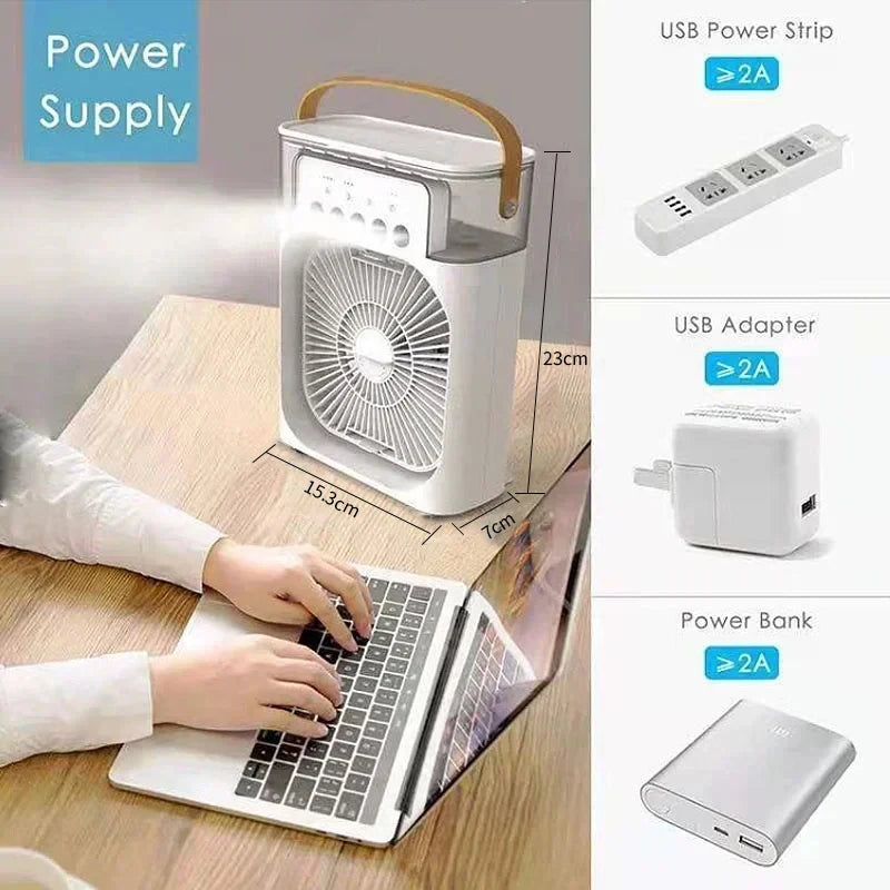 3-in-1 Mini Air Cooler & Humidifier
